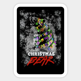 Christmas Bear Sticker